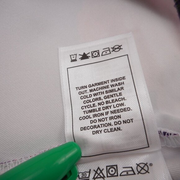 Disney Parks Women's size XL Peplum Jacket Tinker Bell Purple Floral Full Zip - Picture 10 of 11